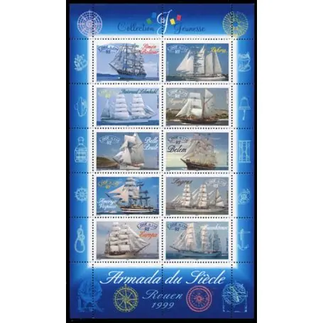 Fait Main Timbre France Bloc N° 25 neuf sans charnière