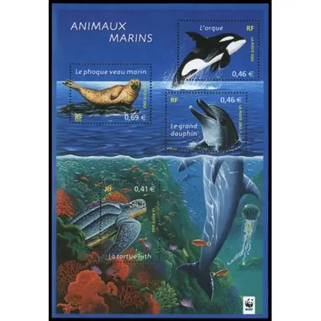 Fait Main Timbre France Bloc N° 48 neuf sans charnière