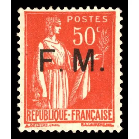 Timbre France FM N° 7 neuf sans charnière Populaire