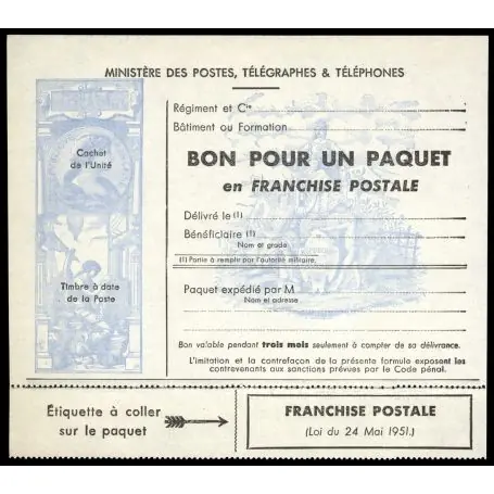 Bon Marché Timbre France FM N° 14 neuf sans charnière