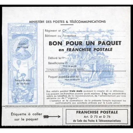 Top Qualité Timbre France FM N° 15 neuf sans charnière