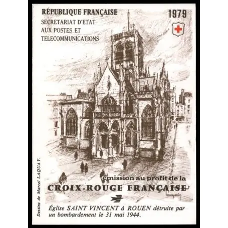Timbre France Carnet Croix Rouge N° 2028 neuf sans charnière Livraison Mondiale