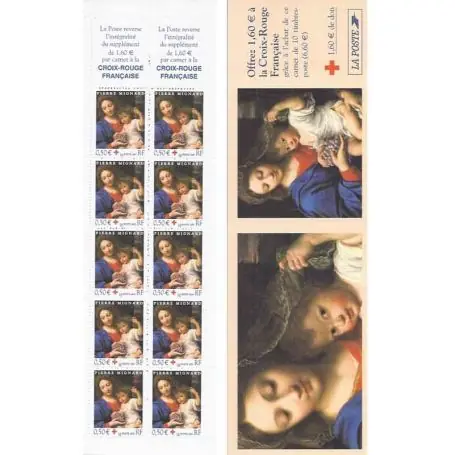 Quantité Limitée Timbre France Carnet Croix Rouge N° 2052 neuf sans charnière