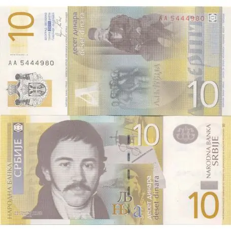 Billets collection Serbie Pk N° 54 - 10 Dinara Meilleure Vente