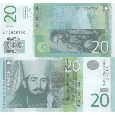 Nouvel Arrivage Billet de banque Serbie Pk N° 55 - 20 Dinara