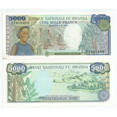 Billet de banque Rwanda Pk N° 21 - 1000 Francs Prix Bas