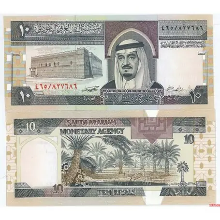 Vente Flash Billet de banque Arabie Saoudite Pk N° 23 - 10 Ryal
