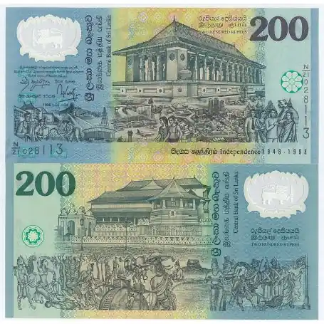 Commander Maintenant Billets de banque Sri Lanka Pk N° 114 - 200 Ruppees