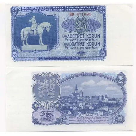 Billets collection Tchecoslovaquie Pk N° 84 - 25 Korun Offre Limitée