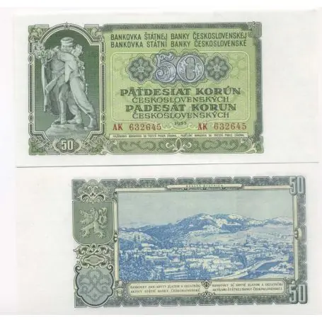 Billet de collection Tchecoslovaquie Pk N° 85 - 50 Korun Meilleure Vente