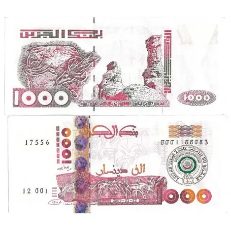 Billet de collection Algerie Pk N° 143 - 1000 Dinars Meilleure Qualité