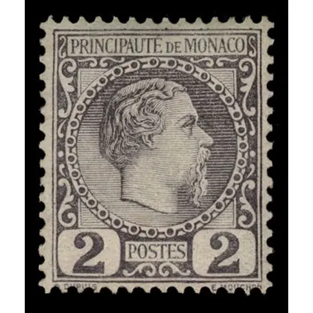 Prix Bas Timbre de collection de Monaco N° 2 neuf sans charnière