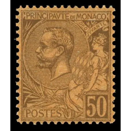 Timbre de collection de Monaco N° 18 neuf sans charnière Authentique