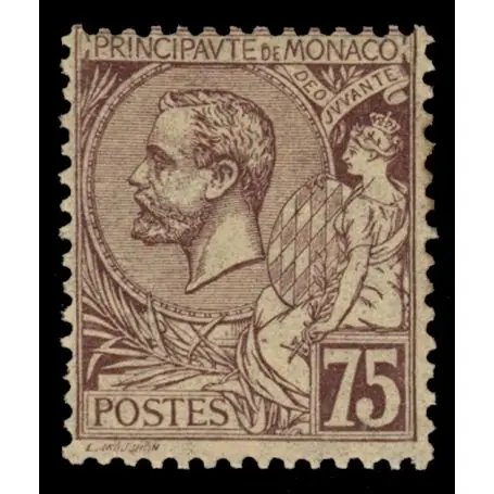 Timbre de collection de Monaco N° 19 neuf sans charnière Marque