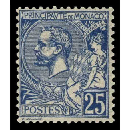Timbre de collection de Monaco N° 25 neuf sans charnière Seulement Aujourd’hui