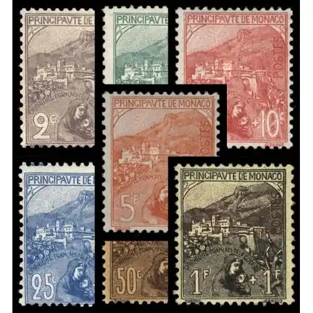Prix Réduit Timbre de collection de Monaco N° 27/33 neuf sans charnière
