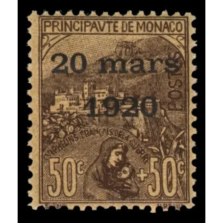 Vente Flash Timbre de collection de Monaco N° 41 neuf sans charnière