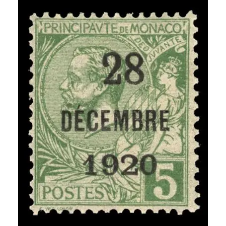 Garantie Incluse Timbre de collection de Monaco N° 48 neuf sans charnière