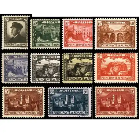 Fait Main Timbre de collection de Monaco N° 54/64 neuf sans charnière
