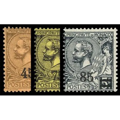 Affaire À Saisir Timbre de collection de Monaco N° 70/72 neuf sans charnière