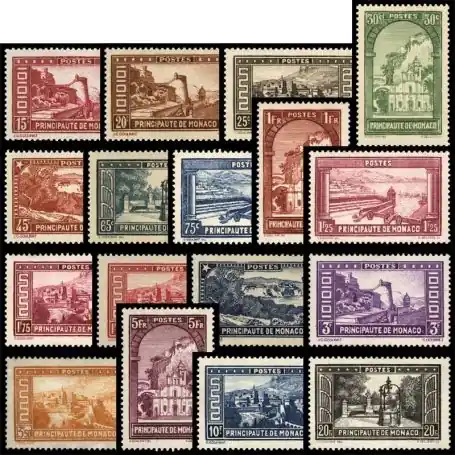 Timbre de collection de Monaco N° 119/34 neuf sans charnière Prix Promo