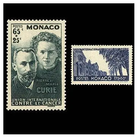Timbre de collection de Monaco N° 167/68 neuf sans charnière Produit De Marque