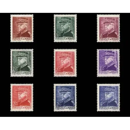 Remise Timbre de collection de Monaco N° 225/33 neuf sans charnière