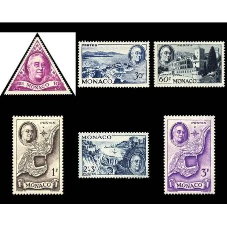 Timbre de collection de Monaco N° 295/300 neuf sans charnière Nouvelle Collection