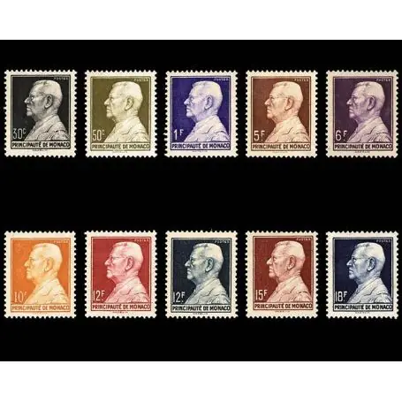 Petit Prix Timbre de collection de Monaco N° 302/06 neuf sans charnière