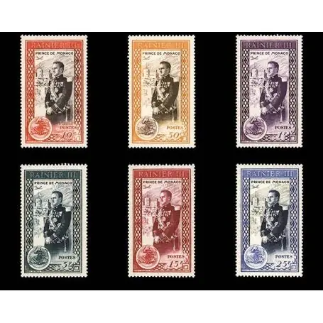 Top Vente Timbre de collection de Monaco N° 338/43 neuf sans charnière