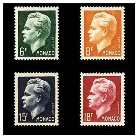 Timbre de collection de Monaco N° 365/68 neuf sans charnière Haute Qualité