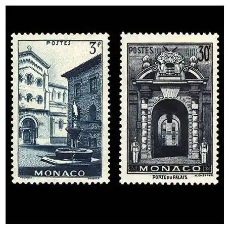 Haute Qualité Timbre de collection de Monaco N° 369/70 neuf sans charnière