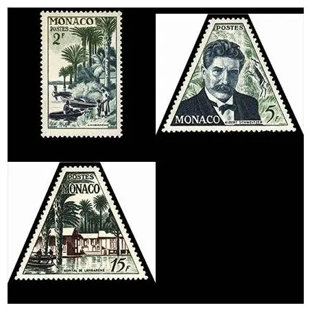 Timbre de collection de Monaco N° 412/14 neuf sans charnière Original