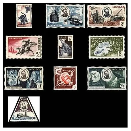 Prix Cassé Timbre de collection de Monaco N° 427/36 neuf sans charnière