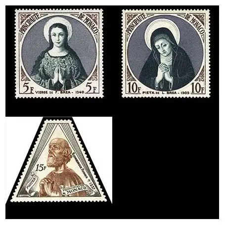 Timbre de collection de Monaco N° 437/39 neuf sans charnière Expédié Aujourd’hui