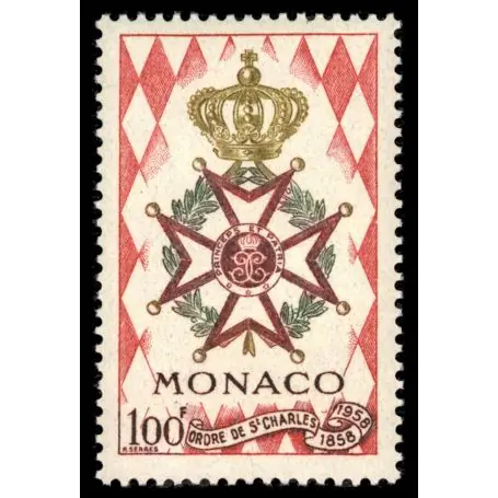 Timbre de collection de Monaco N° 490 neuf sans charnière Satisfait Ou Remboursé
