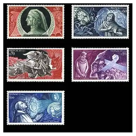 Timbre de collection de Monaco N° 683/87 neuf sans charnière Fait Main