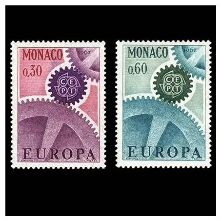 Quantité Limitée Europa 1967 Timbre de collection de Monaco N° 729/30 neuf sans charnière