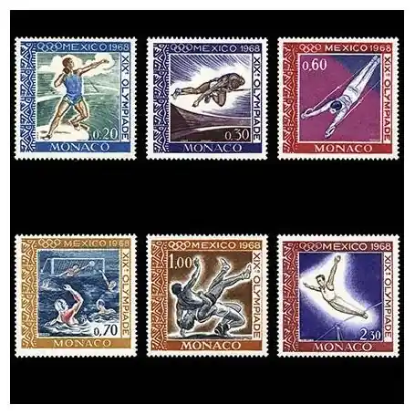 Timbre de collection de Monaco N° 736/41 neuf sans charnière Édition Limitée