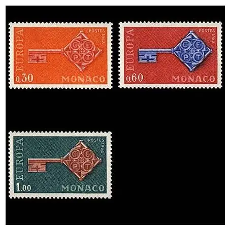Europa 1968 Timbre de collection de Monaco N° 749/51 neuf sans charnière Usine Directe