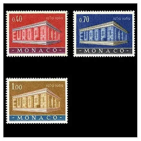 Europa 1969 Timbre de collection de Monaco N° 789/91 neuf sans charnière Vente Flash
