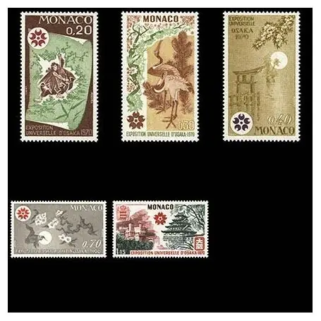 Timbre de collection de Monaco N° 822/26 neuf sans charnière Nouveauté