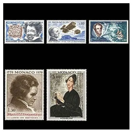 Satisfait Ou Remboursé Timbre de collection de Monaco N° 839/43 neuf sans charnière