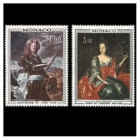 Timbre de collection de Monaco N° 874/75 neuf sans charnière Dernier Modèle