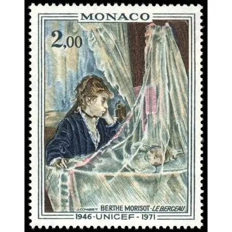 Authentique Timbre de collection de Monaco N° 877 neuf sans charnière