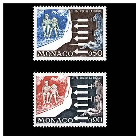 Exclusif Timbre de collection de Monaco N° 951/52 neuf sans charnière