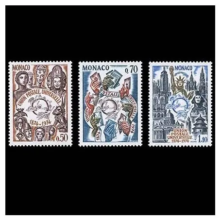 Timbre de collection de Monaco N° 953/55 neuf sans charnière Dernier Modèle
