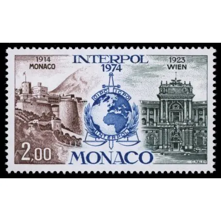 Timbre de collection de Monaco N° 966 neuf sans charnière Vente Directe