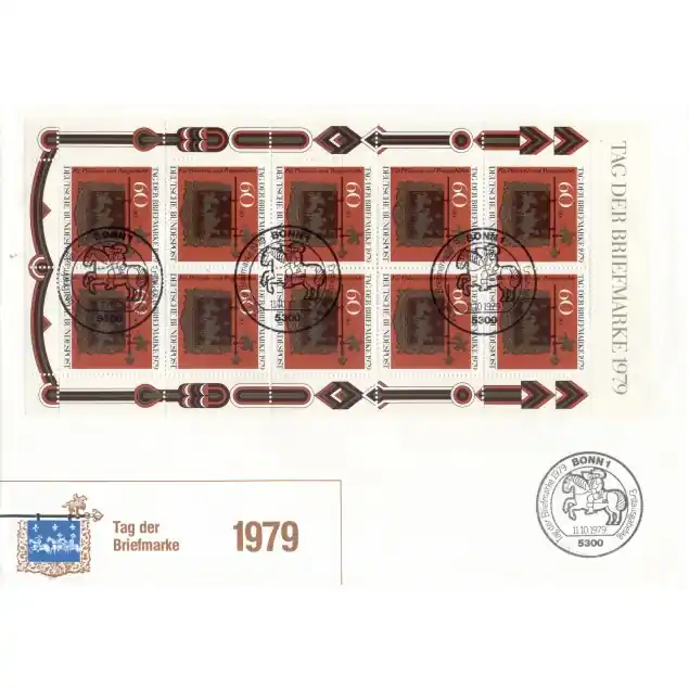 Livraison Gratuite Allemagne - RFA 1979 - Y & T n. 869 - Journée du timbre (Michel n. 1023)