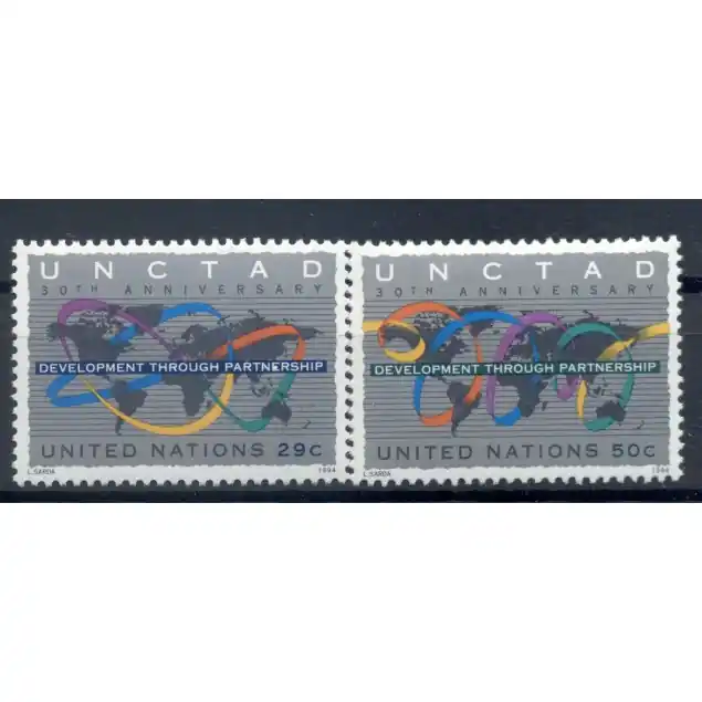 Garantie Incluse Nations Unies New York 1994 - Y & T n. 665/66 -  CNUCED (Michel n. 677/78)